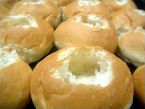 Gevulde witte bolletjes