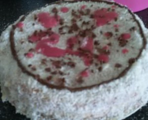Verjaardags kokos cake