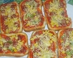 Gemakkelijke en snelle broodpizza's