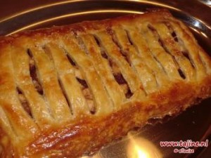 Apfelstrudel met bladerdeeg