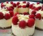 Mini cheesecakes met witte chocolade en frambozen